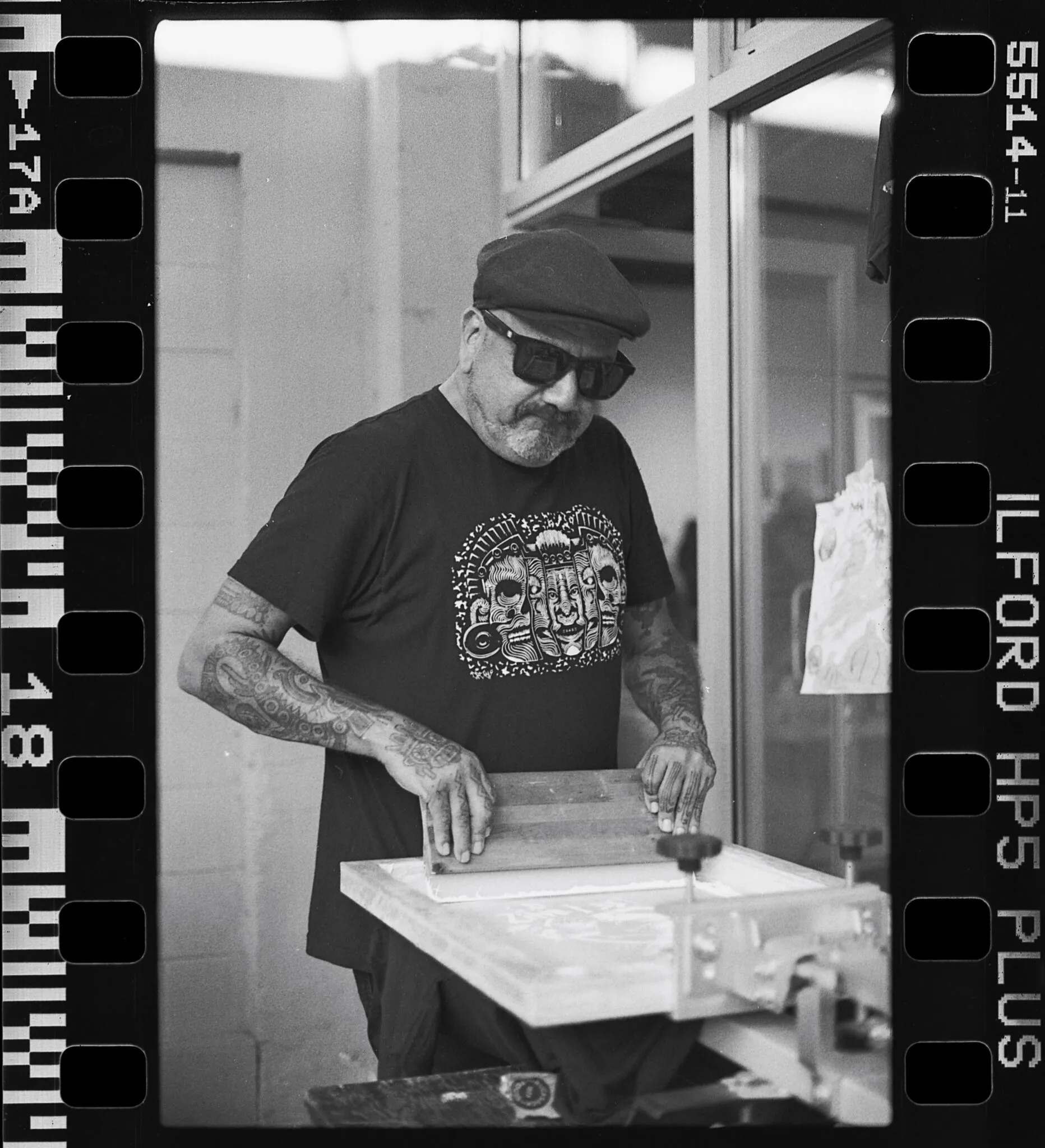 The Rolodex Project Live Screenprinting